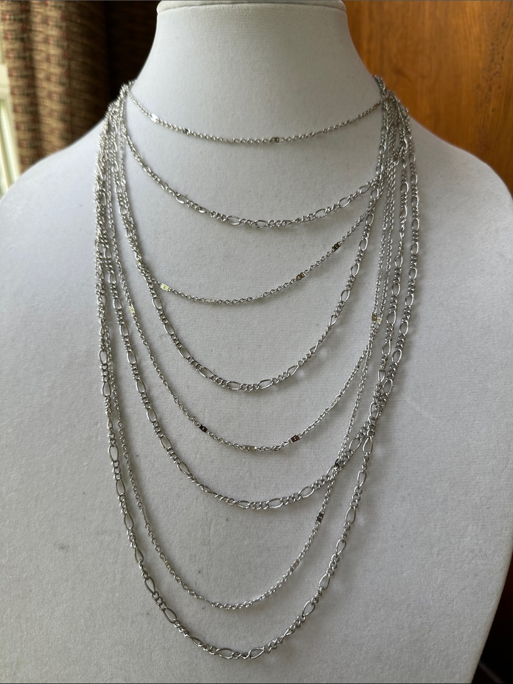 Ophelia Roe Silver-Tone Multi Chain Necklace